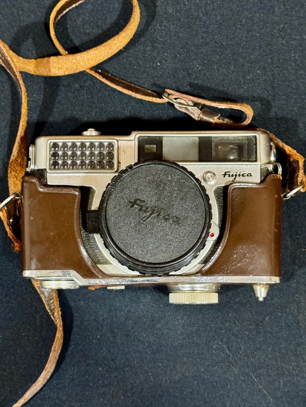 Vintage Fujica 35mm Rangefinder Camera with original cover